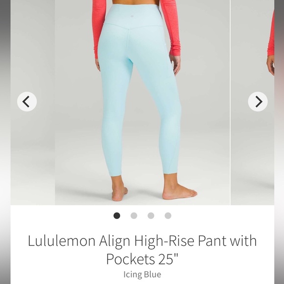 Lululemon Align High Rise Pant with pockets size 0 icing blue - Picture 1 of 10